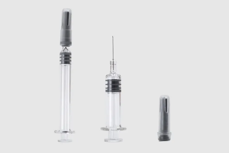 image of staked needle syringe
