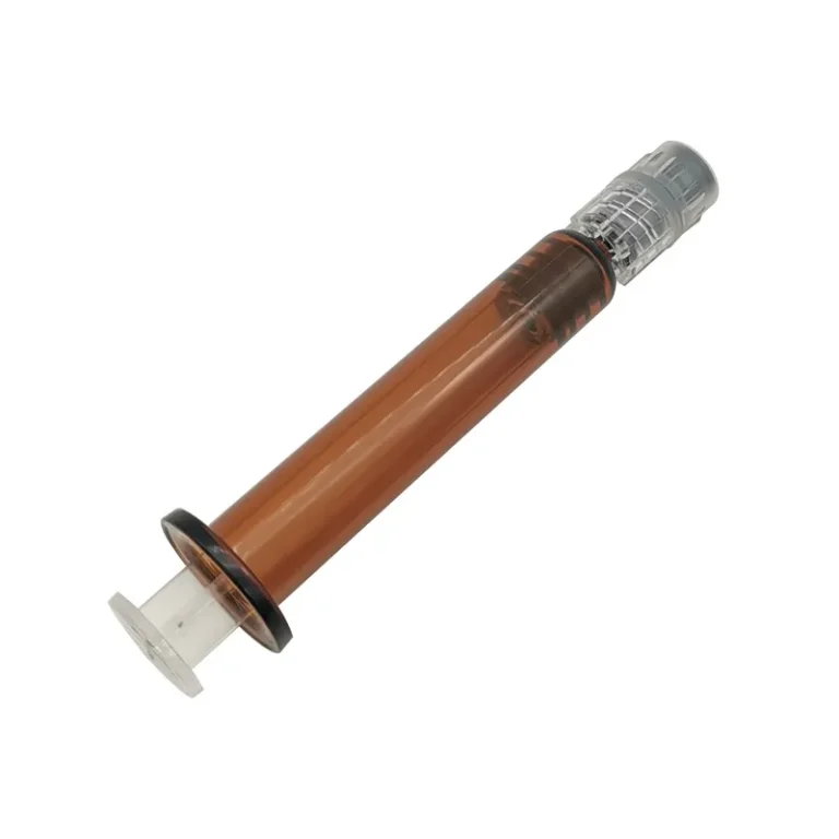 image of Amber glass prefilled syringe