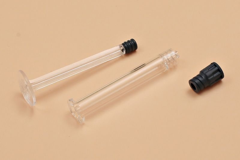 picture of disassemble polymer syringe