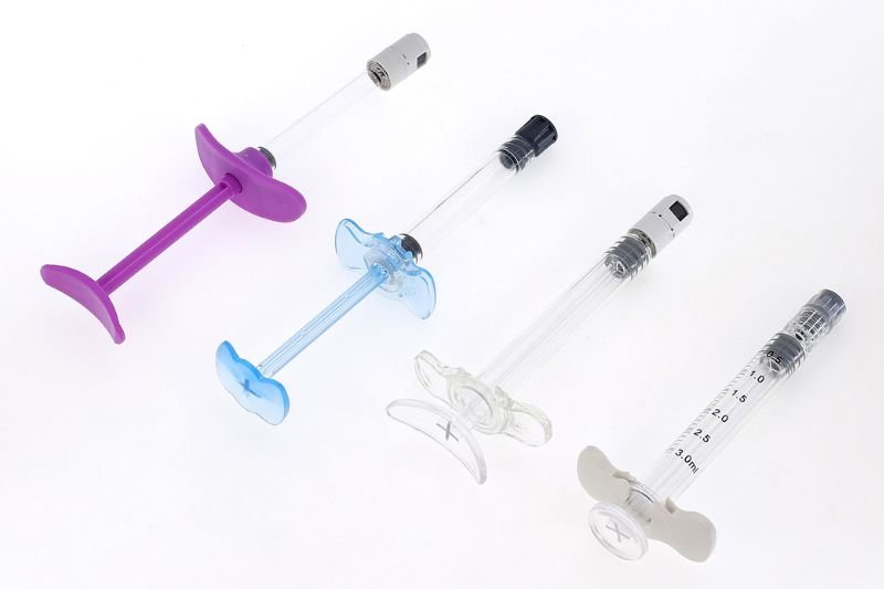 Picture of different prefilled syringes for dermal filler