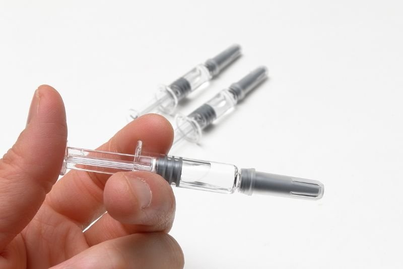 Image of Air bubble syringe in injection