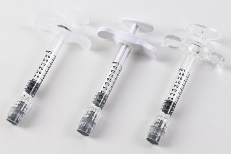 Picture of empty prefilled syringes