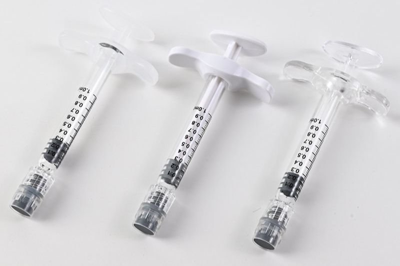 Picture of empty prefilled syringes